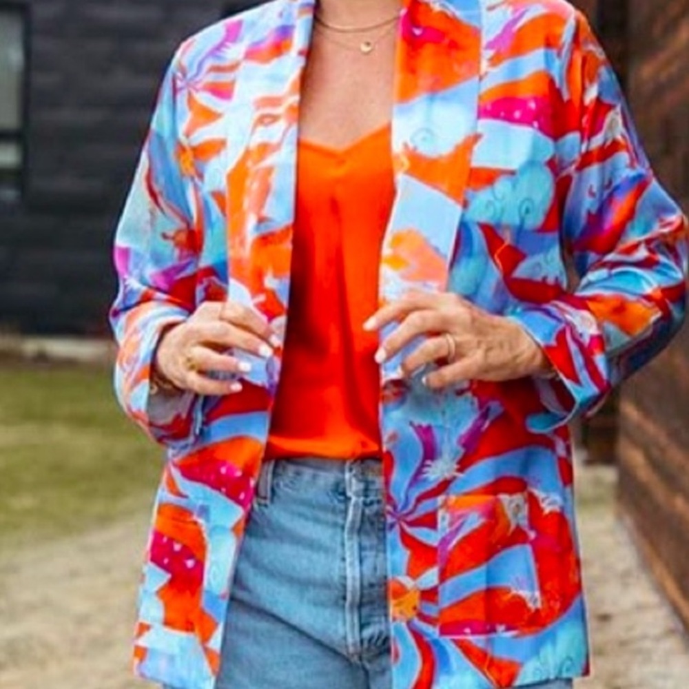 Jessie Western Silk Jacket - Sz. M